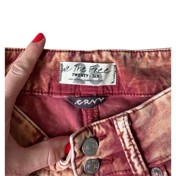 NEW Free People CRVY Foxy Lady Velvet Bootcut Pants 26 High Rise Rusty Brown - Picture 6 of 13